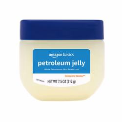 Amazon Basics Petroleum Jelly White Petrolatum Skin Protectant Unscented 7.5 Ounce Pack of 1