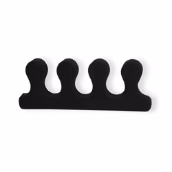 Amazon Basics Toe Separators  Black  Solid  120 Count  Large