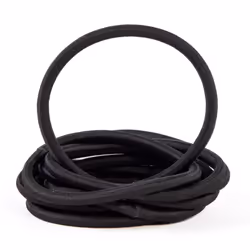 Amazon Basics Extra Long Extra Thick Elastics for Thick Hair  Black  Pack of 9