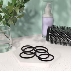Amazon Basics Black4 MM Elastics 32 Count