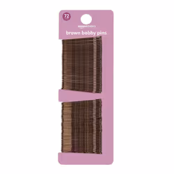 Amazon Basics Bobby Pins Brown 72 Count