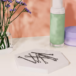 Amazon Basics Bobby Pins Black 48 Count