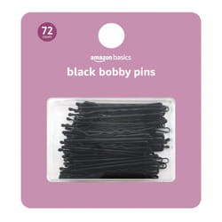 Amazon Basics Bobby Pins in Case Black 72 Count