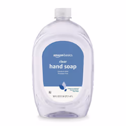 Amazon Basics Gentle Mild Clear Liquid Hand Soap Refill Triclosanfree 50 Fluid Ounces 1Pack Previously Solimo