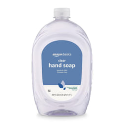 Amazon Basics Gentle  Mild Clear Liquid Hand Soap Refill Triclosanfree 50 Fluid Ounces 1Pack Previously Solimo