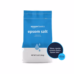 Amazon Basics Epsom Salt Soak  Magnesium Sulfate USP  3 Pound  1-Pack
