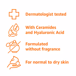 Amazon Basics Moisturizer Cream for Face  Dry Skin  Hydrating   16 Ounces  2-Pack