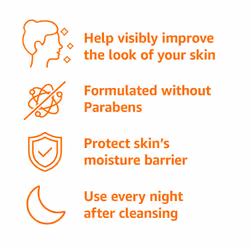Amazon Basics Triple Replenishing Moisturizer  Night Cream  1.7 Ounces  1-Pack