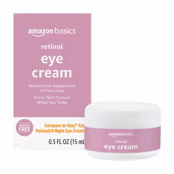 Amazon Basics Retinol Eye Cream Fragrance Free 0.5 Ounces 1-Pack