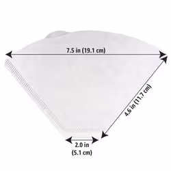 Amazon Basics Number 4 Cone Coffee Filters for 8-12 Cup Coffee Makers  White  100 Count