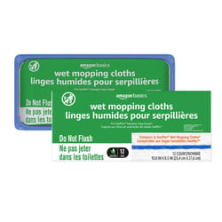 Amazon Basics Wet Mopping Cloth Refills  24 Count (Fits Swiffer Sweeper Mop Heads)