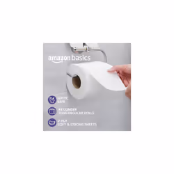 Amazon Basics Soft and Strong 2-Ply Toilet Paper  6 Ultra Rolls = 24 Regular Rolls  Unscented  340 Sheet (6 Rolls)