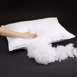 Amazon Basics Down Alternative Pillows  Soft Density for Stomach and Back Sleepers  Queen - Pack of 2  White  30 in L x 20 in W