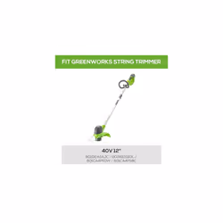 Greenworks 0.065"""" Dual Line Auto-Feed String Trimmer Spools (6-Pack) + Replacement Spool Cover Gray