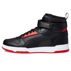 PUMA RBD Game Flat Dark Gray/Puma Black/for All Time Red/Puma Gold 9.5 D (M)