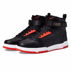 PUMA RBD Game Flat Dark Gray/Puma Black/for All Time Red/Puma Gold 9.5 D (M)