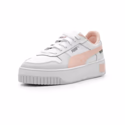 PUMA Women's CARINA STREET Sneaker PUMA White-Rose Dust-Feather Gray 10.5