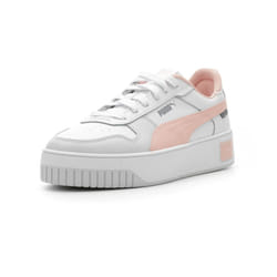 PUMA Women's CARINA STREET Sneaker  PUMA White-Rose Dust-Feather Gray  10.5