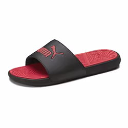 PUMA Men's COOL CAT 2.0 Slide Sandals PUMA Black-PUMA Red-PUMA Red 8
