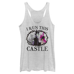 Disney womens Disney Princess Maleficent Run This Castle Tri-blend Rac