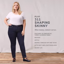 Levi's Women's Plus-size 311 Shaping Skinny Jeans Pants  -darkest sky  40 US 26 R