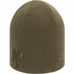 New Era New York Yankees Essential MLB Knitted Warm Beanie Skull Hat - Khaki