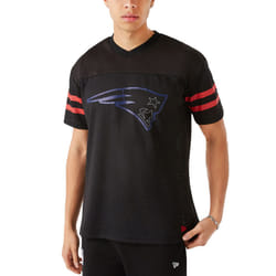 New Era Mens New England Patriots Logo Outline NFL T-Shirt Top Tee - Black - XL, Black