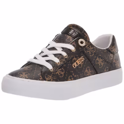 GUESS Womens Loven Sneaker Brown Multi 908 10 US