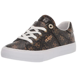 GUESS Womens Loven Sneaker  Brown Multi 908  10 US