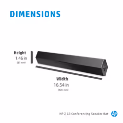 HP Z G3 Conferencing Speaker Bar - Additional view 5