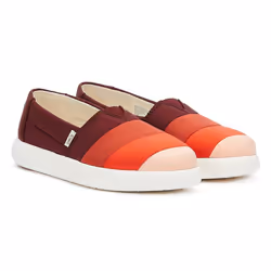 ) TOMS Alpargata Mallow Matte Woven Womens Red / Multi Shoes - 3 (Adults'