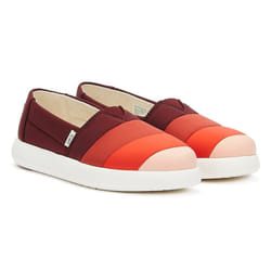 ) TOMS Alpargata Mallow Matte Woven Womens Red / Multi Shoes - 3 (Adults'