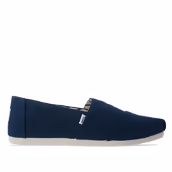 Mens Toms Recycled Cotton Alpargata Espadrille Pumps in navy. - UK 8