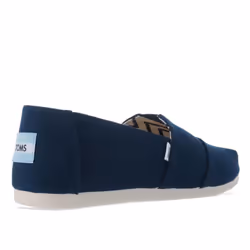 Mens Toms Recycled Cotton Alpargata Espadrille Pumps in navy. - UK 8