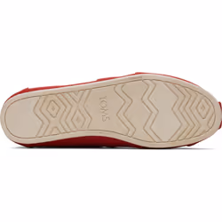 ) TOMS Alpargata 100% Cotton Men's Red Espadrilles - Red, 8 (Adults'