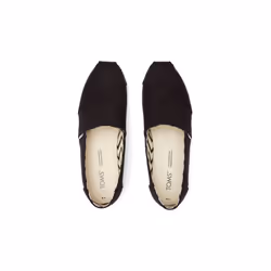 ) TOMS Alpargata 100% Cotton Men's Black Espadrilles - Black, 7 (Adults'