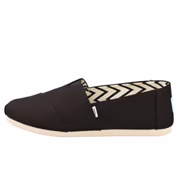 Toms Alpargata Recycled Mens Slip On Shoes in Black - Size 7 UK