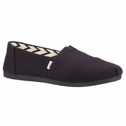 ) TOMS Alpargata 100% Cotton Women's Black Espadrilles - Black, 8 (Adults'