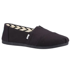 ) TOMS Alpargata 100% Cotton Women's Black Espadrilles - Black, 8 (Adults'