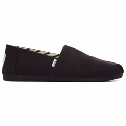 ) TOMS Alpargata 100% Cotton Women's Black Espadrilles - Black, 8 (Adults'
