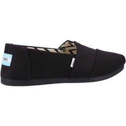 ) TOMS Alpargata 100% Cotton Women's Black Espadrilles - Black, 4 (Adults'