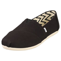 Toms Alpargata Recycled Womens Slip On Shoes in Black - Size 7 UK