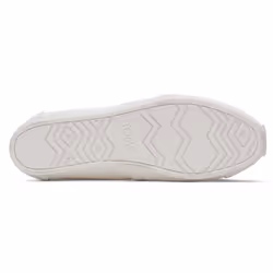 ) TOMS Alpargata 100% Cotton Women's White Espadrilles - White, 8 (Adults'