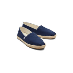 ) TOMS Alpargata Rope 100% Cotton Women's Navy Espadrilles - Blue, 4 (Adults'