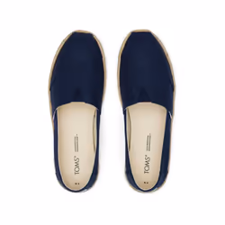 ) TOMS Alpargata Rope 100% Cotton Women's Navy Espadrilles - Blue, 4 (Adults'