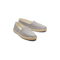 ) TOMS Alpargata Rope 100% Cotton Women's Drizzle Grey Espadrilles - Grey, 4 (Adults'