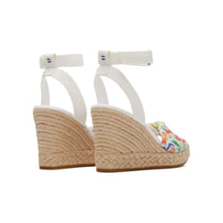 ) TOMS Marisela Polyester Women's White Wedges - White, 6 (Adults'