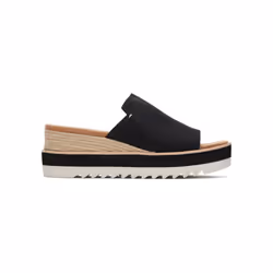 ) TOMS Diana Mule Polyester Women's Black Wedges - Black, 8 (Adults' - Additional view 4