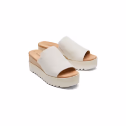 ) TOMS Diana Mule Nylon Women's Natural Wedges - Brown, 7 (Adults'