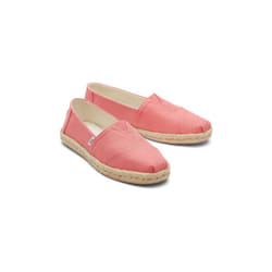 ) TOMS Alpargata Rope Lyocell Women's Peach Espadrilles - Pink, 8 (Adults'